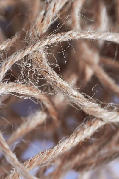 Fényképezés close-up Pile of rope, tackle, thread, net — Stock Fotó