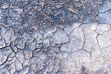 kuraklık yapar ilginç şeyler zemin / doku kırık toprak yakın çekim
