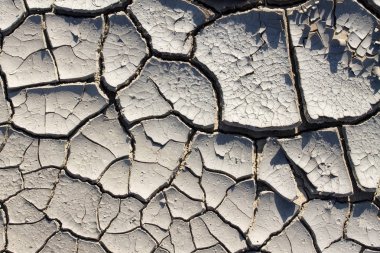 kuraklık yapar ilginç şeyler zemin / doku kırık toprak yakın çekim