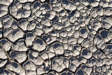 kuraklık yapar ilginç şeyler zemin / doku kırık toprak yakın çekim