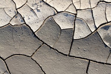 kuraklık yapar ilginç şeyler zemin / doku kırık toprak yakın çekim