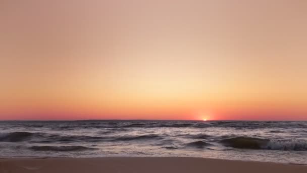 Alba Onde Calme Calma Acqua Deserto Campagna Ucraina — Video Stock