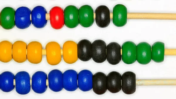 Bebé Coloreado Abacus Juguete Fondo Imagen Educativo Educativo Educativo Juego —  Fotos de Stock