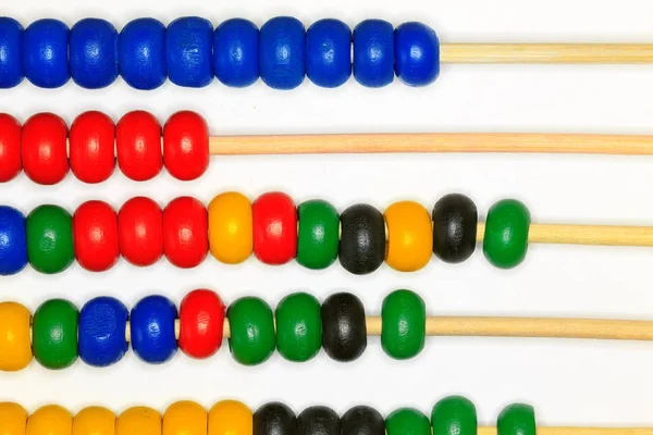 Bebé Coloreado Abacus Juguete Fondo Imagen Educativo Educativo Educativo Juego — Foto de Stock