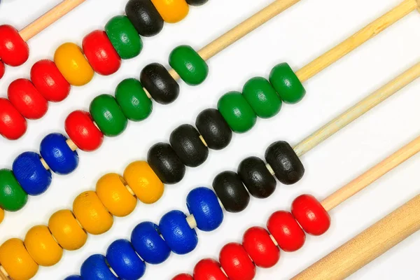 Bebé Coloreado Abacus Juguete Fondo Imagen Educativo Educativo Educativo Juego — Foto de Stock