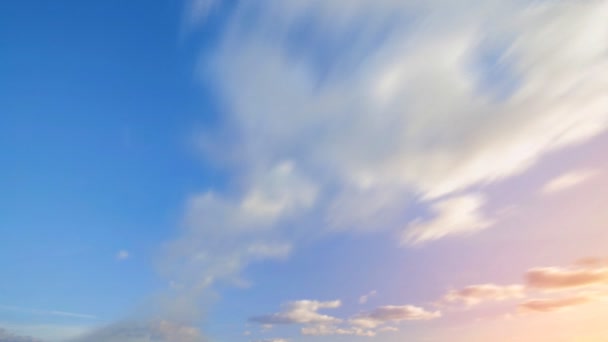 Lapso Tiempo Las Nubes Durante Puesta Del Sol Colores Que — Vídeo de stock