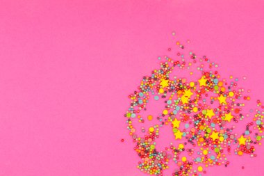 şekerleme toz renkli / arka plan üzerinde şekerlemeler tozu kağıt renkli