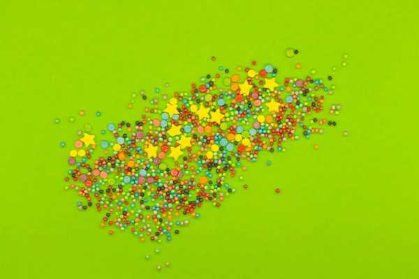 confectionery colored powder / background of confectionery powder on colored paper