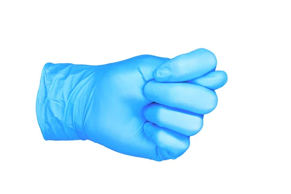 Photo Hand Isolated Glove Gesture Fico Hand Position Negation Fico — Stock Photo, Image