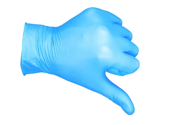 Photo Isolated Hand Glove Thumb Hand Position Your Finger — Stock Photo, Image