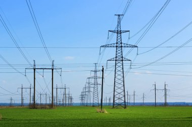 güç hattı yaz manzara 