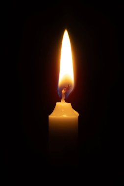 candle on black background clipart
