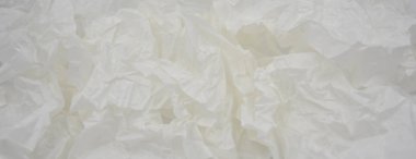 crumped yağlı kağıt beyaz arka plan