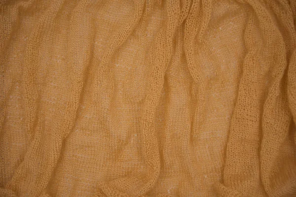 Smutsig Orange Stickad Textur Mönster Bakgrund — Stockfoto