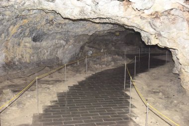 Güney Kore'de Jeju adasında deniz kum volkanik mağaralar