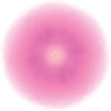 Parlak pembe çiçek mandala vektör çizim