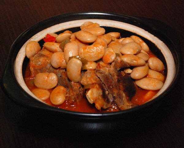 White beans with meat