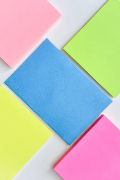 Selective Focus Bright Colorful Square Blocks Blue Rectangle Center — Stock Photo, Image