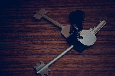 Masada dairenin anahtarları. Raslantı bloomed bohça-in cuceae. Nesne anahtar, demir anahtarlar mekanik kilit için.