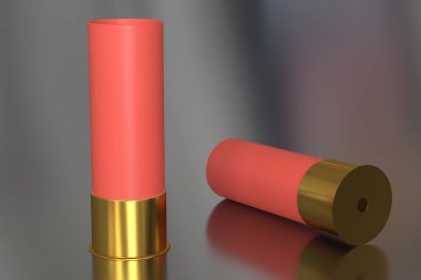 uçakta av kartuşları 3d render