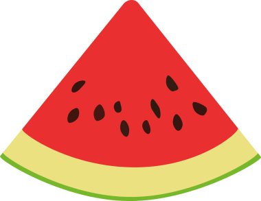 tohumlu kırmızı karpuz dilimi