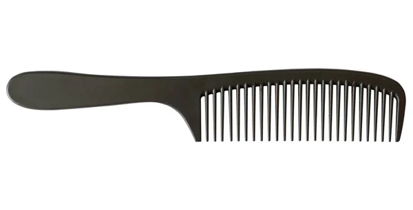 Black comb comb on white background — Stock Photo, Image