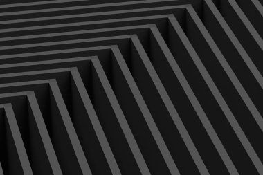Gri çizgiler soyut 3d oluşturma arkaplanı