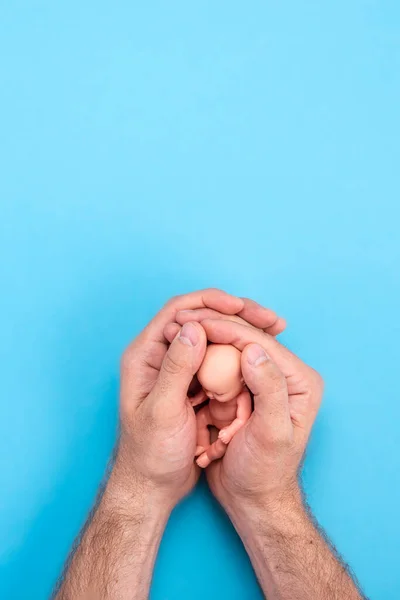 Désir Rêve Devenir Père Jouet Enfant Dans Les Mains Des — Photo