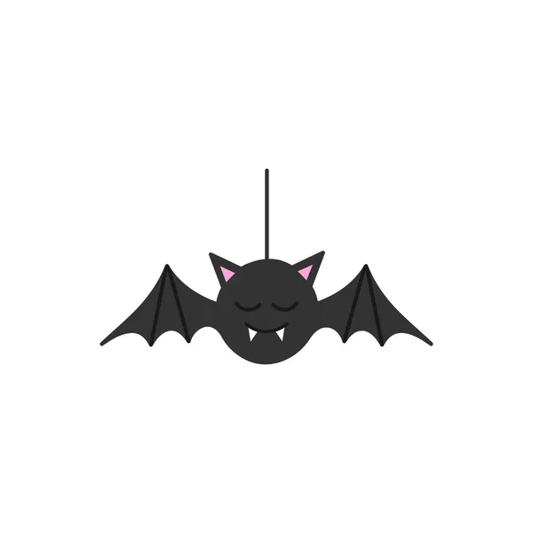 Cute Hand Drawn Spooky Bat Vector Illustration Halloween Bat Vampire — Stock Vector