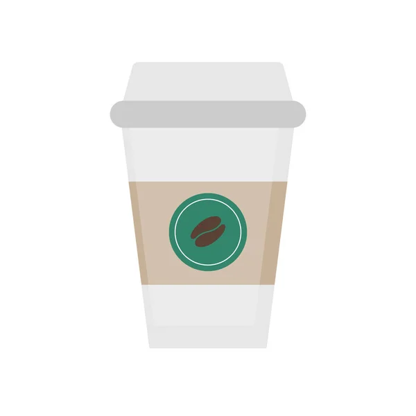 Чашка Кофе Вынос Векторная Иллюстрация Рисунка Coffee Cup Изолированный Графический — стоковый вектор