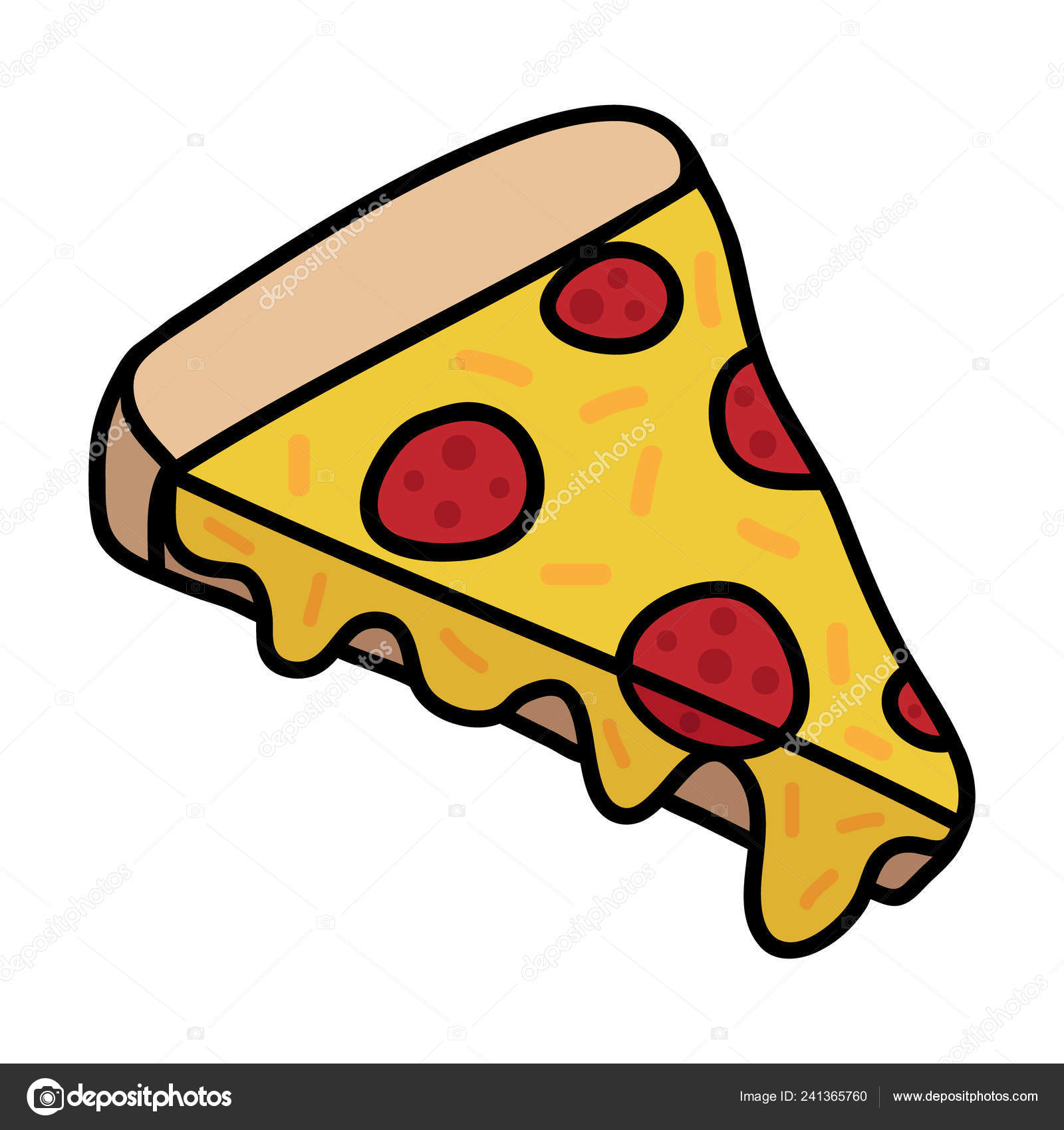 Pizza Doodle Drawing Slice Pizza Cheese Pepperoni Vector Illustration Drawing Stock Vector C Kiki Vagnerova Gmail Com