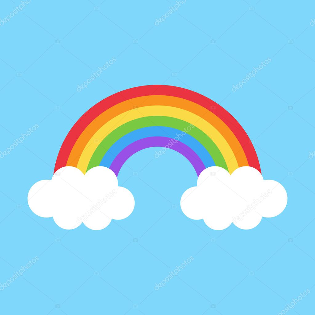 Pictures: simple colorful | Simple Colorful Cute Rainbow Vector