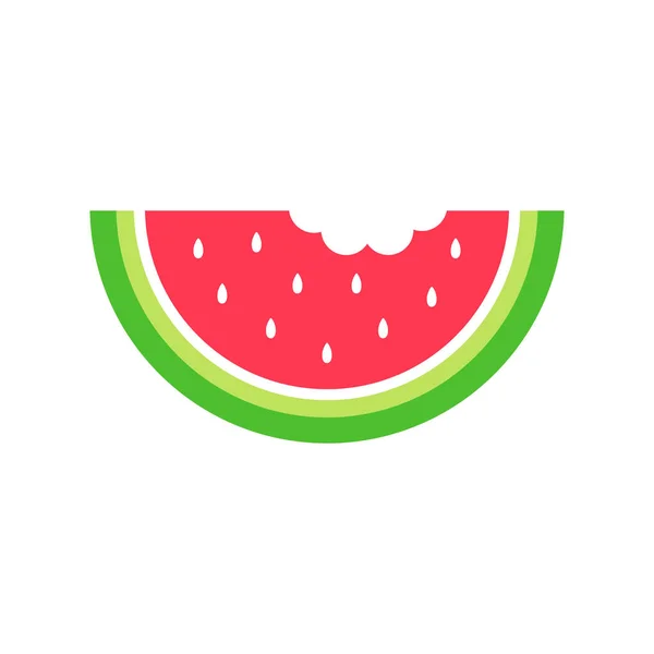 Sommer Wassermelonen Vektor Grafisches Symbol Für Web Logo Und Andere — Stockvektor