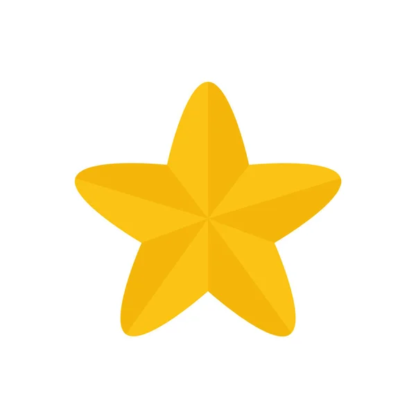 Guld Dekorativ Stjärna Christmas Prydnad Xmas Golden Star Vektor Illustration — Stock vektor