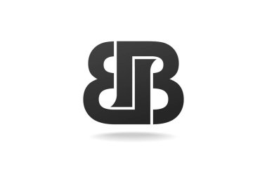 BB harfler Monogram logosu/işareti tasarım. Vektör görüntüsü.