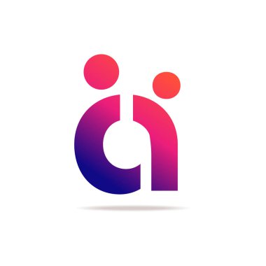 Çocuk bakımı logo tasarımı. Vektör görüntüsü.