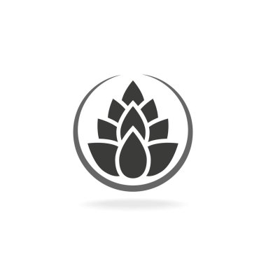 Basit atlama / tahıl logo tasarımı. Vektör görüntüsü.