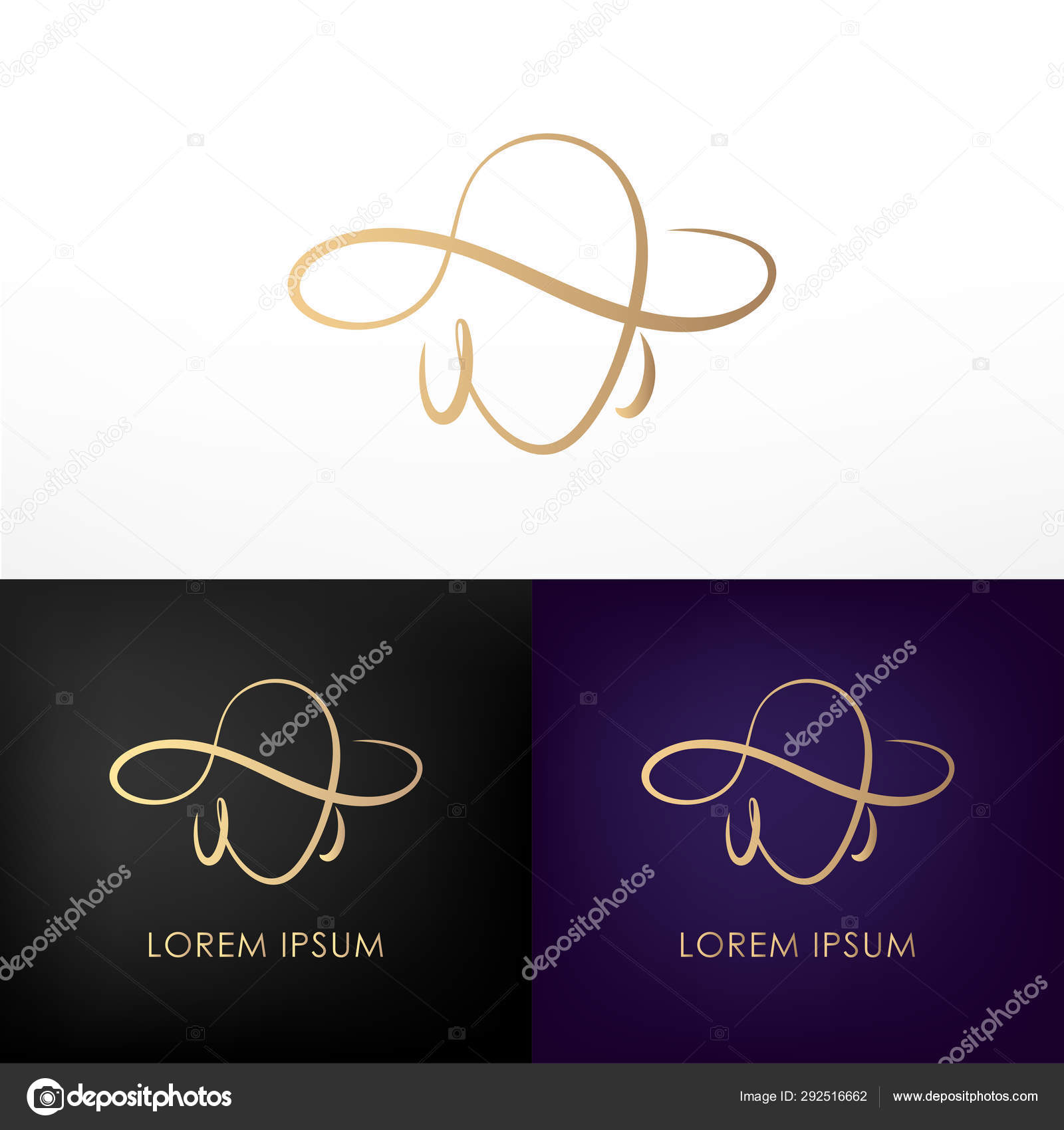 帽子のロゴデザインのエレジェント女性 ベクトルイラストデザイン