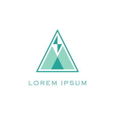 Soyut enerji logosu/işaret tasarımı. Vektör görüntüsü.