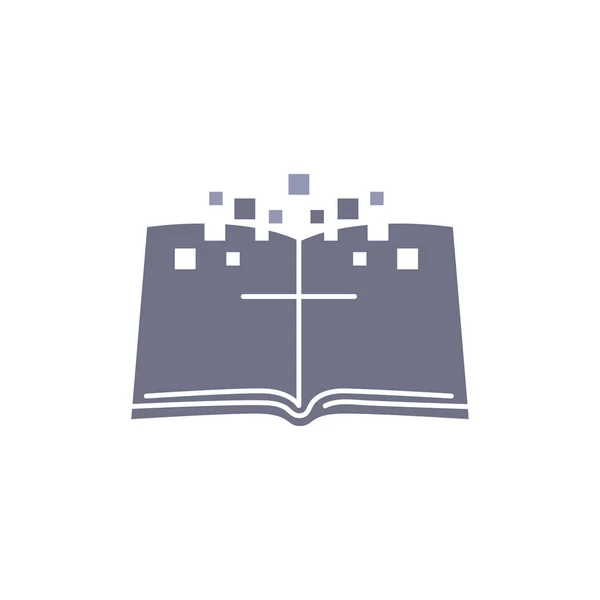 Technische Bibelstudie Sauberes Logo Design Vektorillustration — Stockvektor