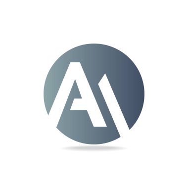 Harfler 'Aa' monogram simgesi / logo tasarımı. Vektör görüntüsü.