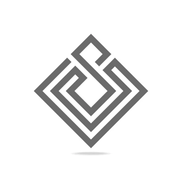 Letra Abstracta Logo Sign Design Imagen Vectorial — Vector de stock