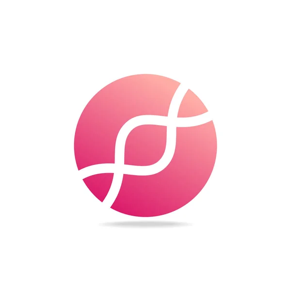Abstracte Cirkel Logo Ontwerp Vector Afbeelding — Stockvector