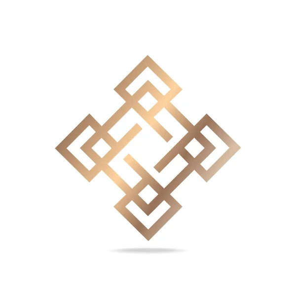 Abstrakte Ornamentale Logogestaltung Vektorbild — Stockvektor