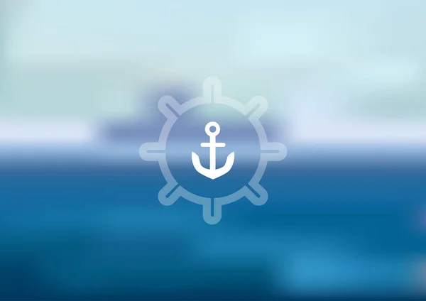 Marine Blurred Background Art Vector Image — Stock Vector