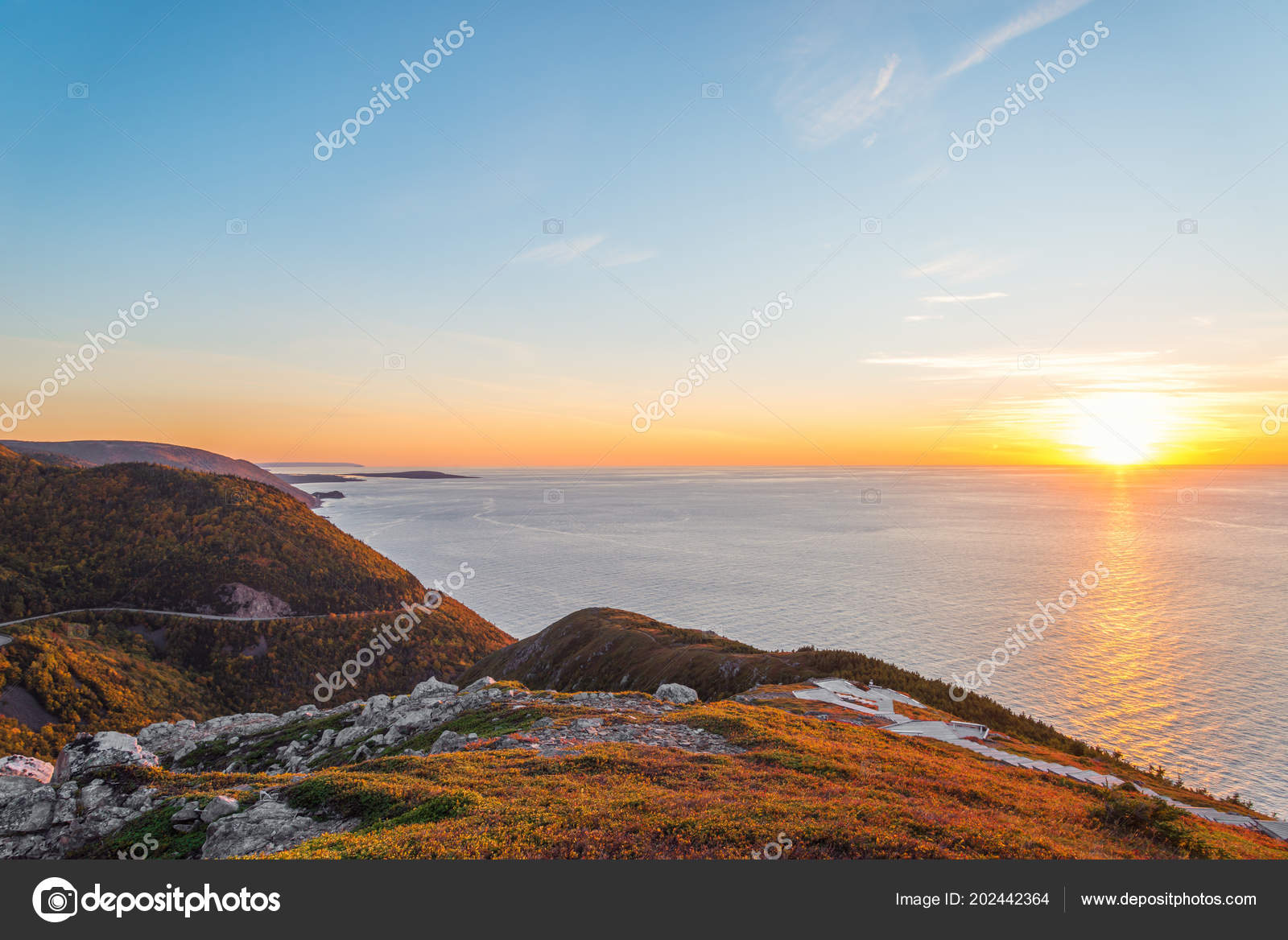 Skyline Trail Belvédère Coucher Soleil Montagne Des Français