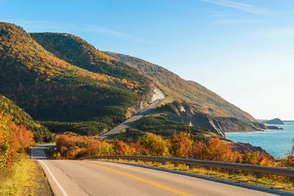 Cabot Trail Aussichtsreiche Aussicht Cabot Trail Cape Breton Nova Scotia lizenzfreie Stockfotos