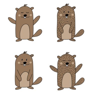Grounhog gün ne örnek yazı vektör