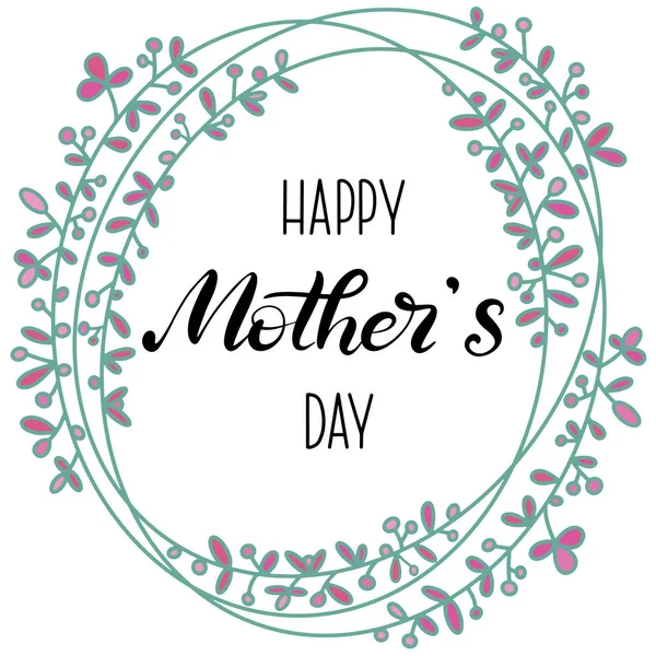 Happy Mother's Day kaligrafia tło — Wektor stockowy