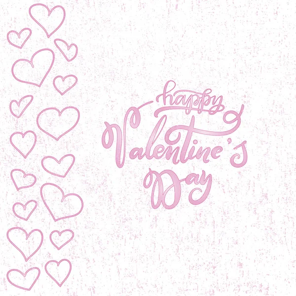 Belettering voor happy Valentines day — Stockvector